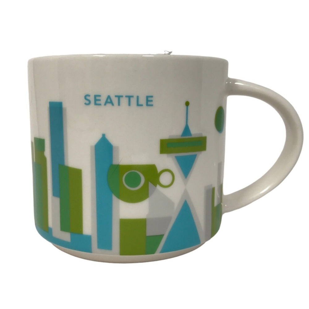 2017 Starbucks You Are Here Collection Seattle 3.5in 14 Fl Oz Coffee Tea Mug Cup